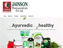 Tablet Screenshot of jainsonindia.com